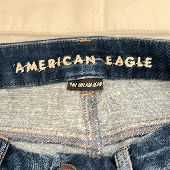 American Eagle Women’s Blue Skinny Jeans Size: 6 Long - Picture 3 of 6